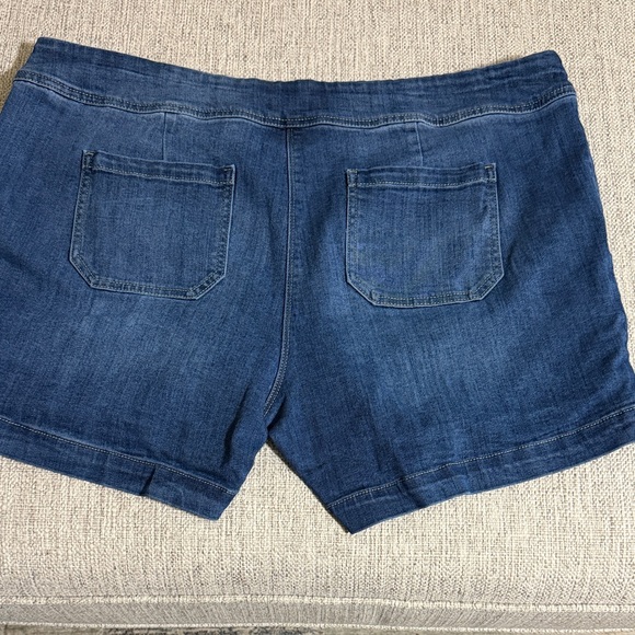 Westbound Pull On Denim Shorts Plus Size 20W Stretch Comfort Casual Park Avenue - Picture 15 of 16
